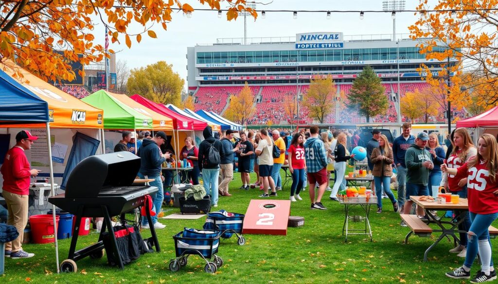 NCAA college football tailgating